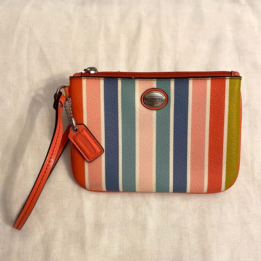 Coach Peyton Multistripe Medium
Wristlet | Sweet and Saucy